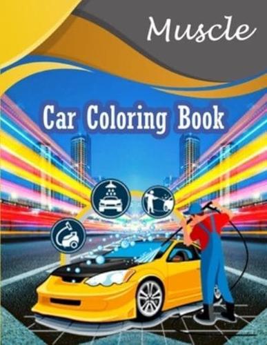 Muscle Car Coloring Book