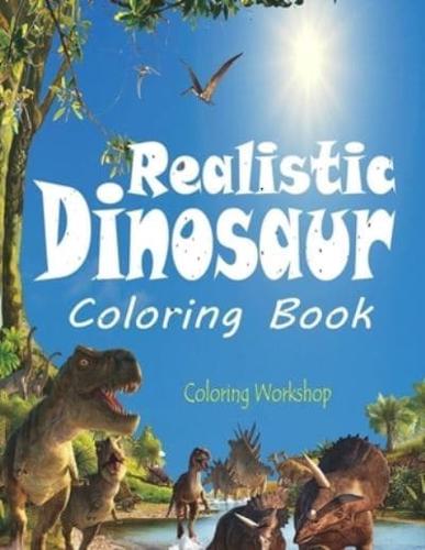 Realistic Dinosaur Coloring Book