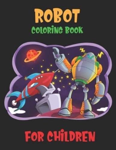 Robot Coloring Book For Children