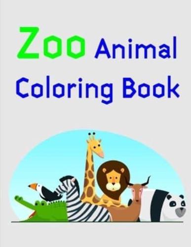 Zoo Animal Coloring Book