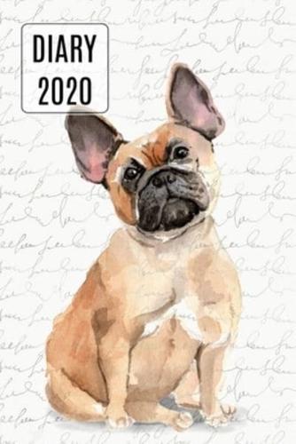 2020 Daily Diary Planner, Cute French Bulldog