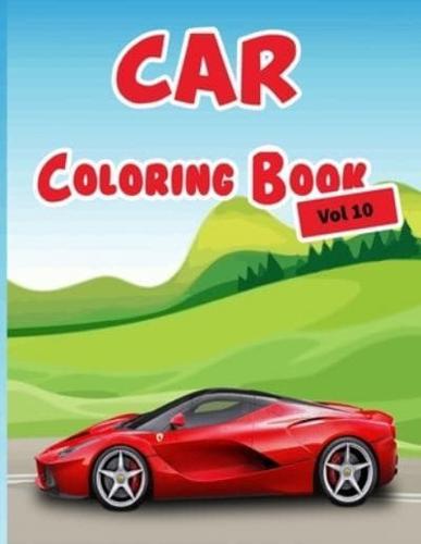 Car Coloring Book Vol 10