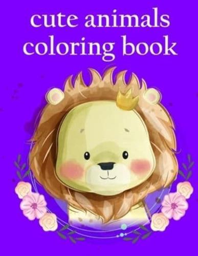 Cute Animals Coloring Book