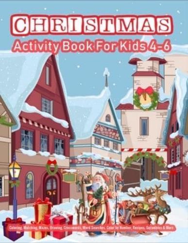 CHRISTMAS Activity Book For Kids 4-6