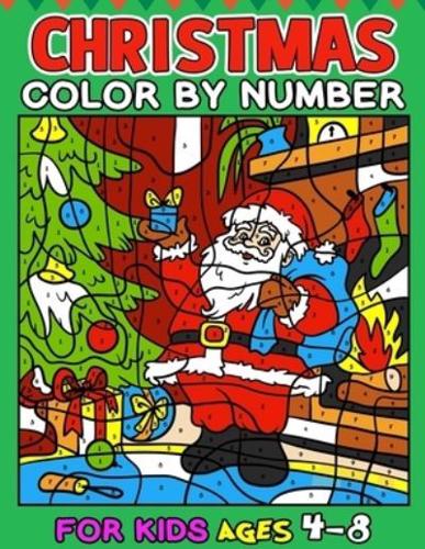 Christmas Color by Number for Kids Ages 4-8
