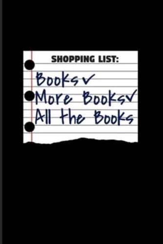 Shopping List Books More Book All The Books