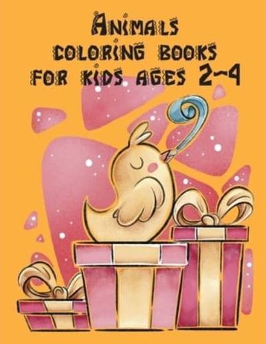 Animals Coloring Books for Kids Ages 2-4