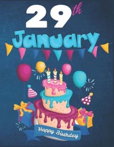 29th January Happy Birthday Notebook Journal