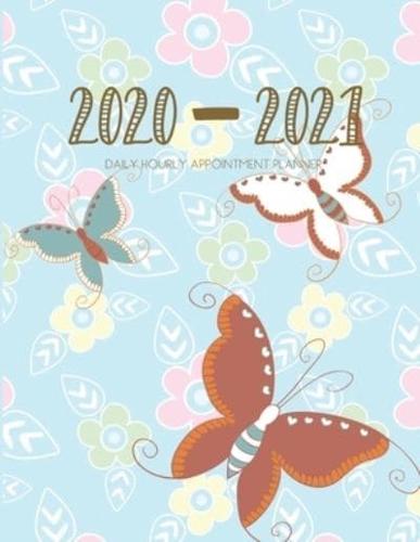 Daily Planner 2020-2021 Butterflies 15 Months Gratitude Hourly Appointment Calendar
