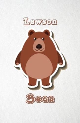 Lawson Bear A5 Lined Notebook 110 Pages