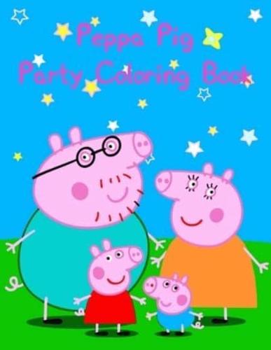 Peppa Pig Party Coloring Book