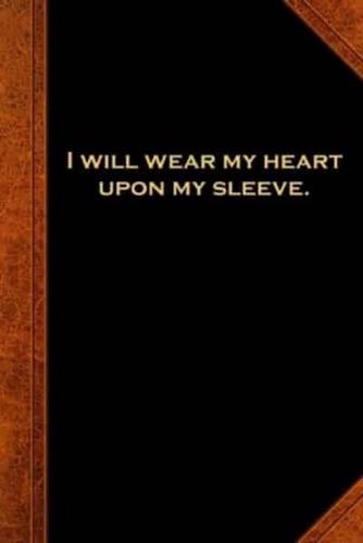 2020 Daily Planner Shakespeare Quote Heart Upon Sleeve 388 Pages