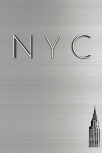 NYC Chrysler building Silver sleek  $ir Michael creative  blank journal