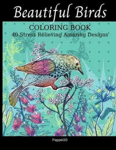 Beautiful Birds and Feathers Coloring Book