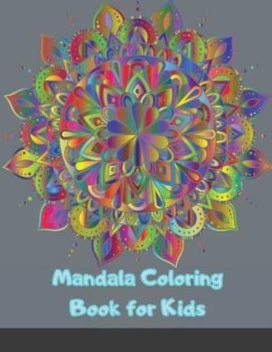 Mandala Coloring Book for Kids: Big Mandalas to Color for Relaxation,  Book 1 (Mandala Coloring Collection)