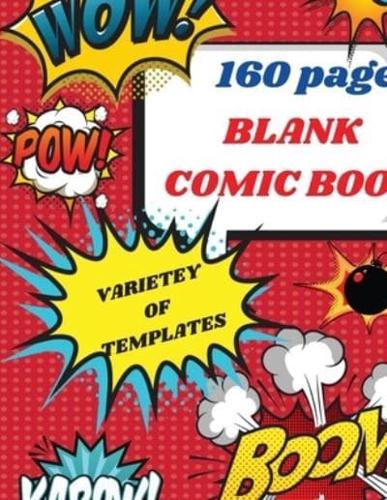 Blank Comic Book 160 Pages