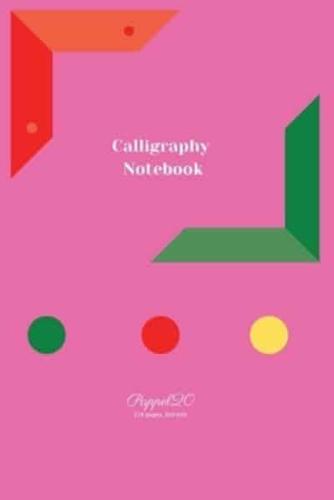 Calligraphy Notebook Pink Cover 124Pages 6X9-Inches