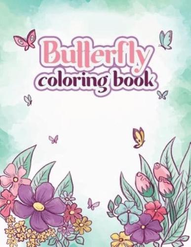 Butterfly Coloring Book: Amazing Butterflies Coloring Book, Stress Relieving Exotic Designs for Adults Relaxation