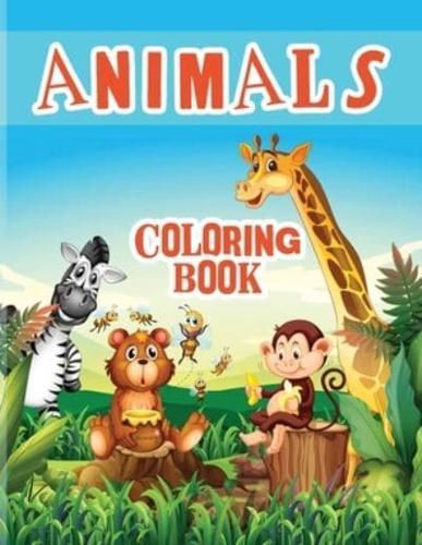 Awsome Animals Coloring Book