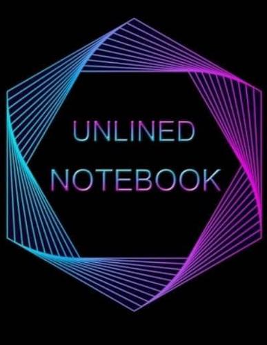 Unlined Notebook: 100 pages Unruled Blank Notebook