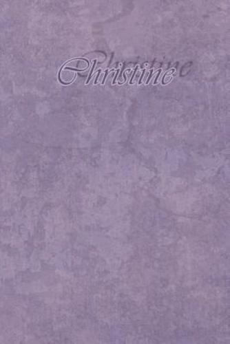 Christine: Petit Journal Personnel de 121 Pages Lignées Avec Couverture Mauve Avec Un Prénom de Femme (Fille): Christine