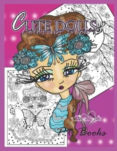Cute Dolls Coloring Book
