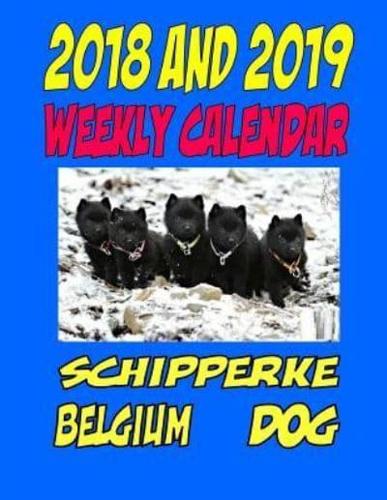 2018 and 2019 Weekly Calendar Schipperke Belgium Dog