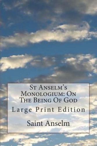 St Anselm's Monologium