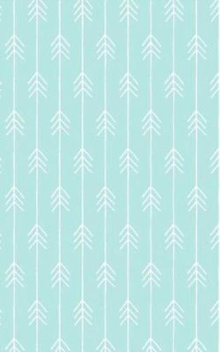 Pale Mint Chevron Arrows - Lined Notebook With Margins - 5X8