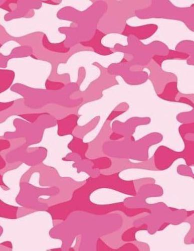 Camouflage Pink Notebook - 4X4 Graph Paper