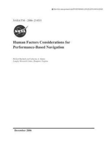 Human Factors Considerations for Performance-Based Navigation