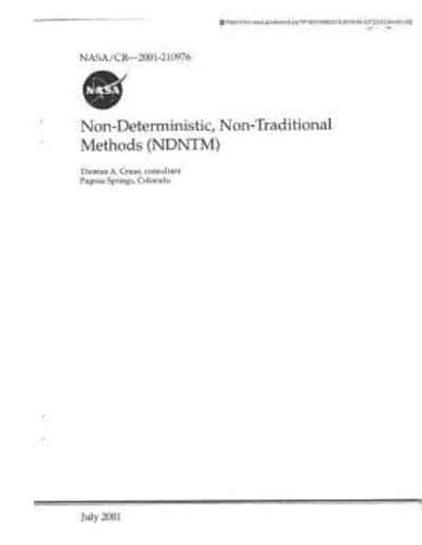 Non-Deterministic, Non-Traditional Methods (Ndntm)