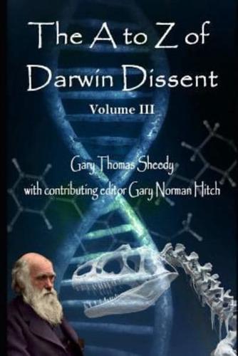 The A to Z of Darwin Dissent