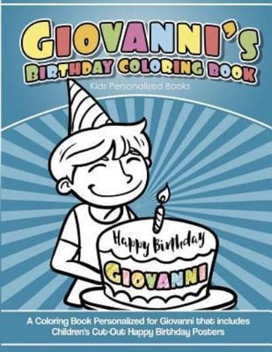 Giovanni's Birthday Coloring Book Kids Personalized Books