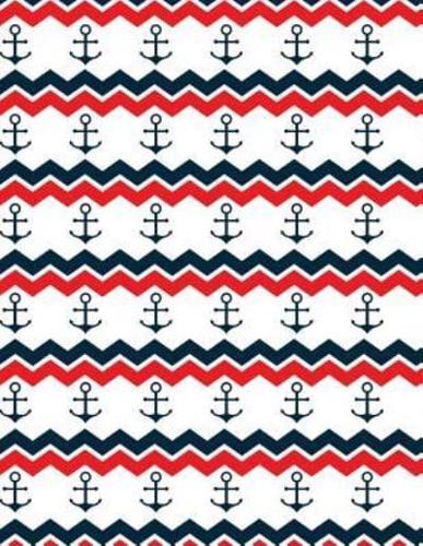 Anchor Red White Blue Notebook - Wide Ruled