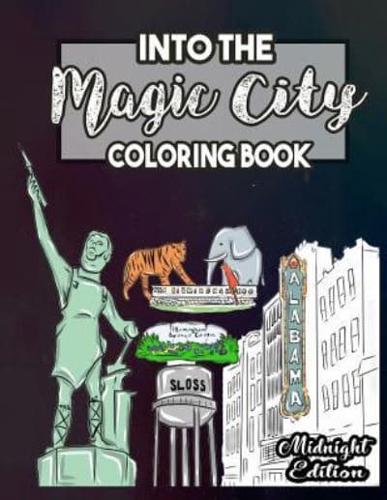 Into the Magic City Coloring Book Midnight Edition