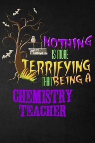 Funny Chemistry Teacher Notebook Halloween Journal
