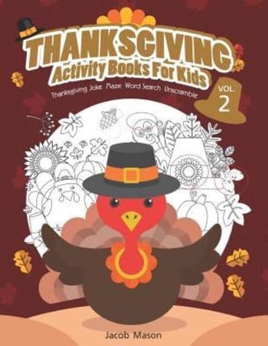 Thanksgiving Activity Books For Kids VOL.2