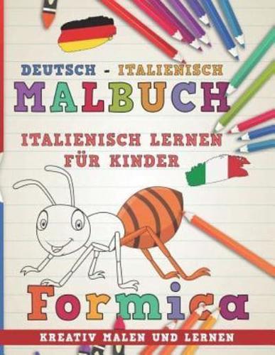 Malbuch Deutsch - Italienisch I Italienisch Lernen F