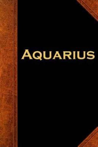 2019 Weekly Planner Aquarius Zodiac Horoscope Vintage 134 Pages