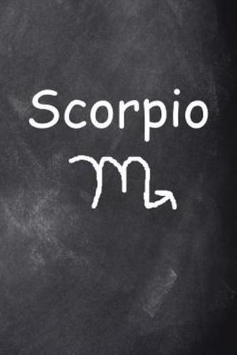 2019 Weekly Planner Scorpio Symbol Zodiac Sign Horoscope Chalkboard 134 Pages