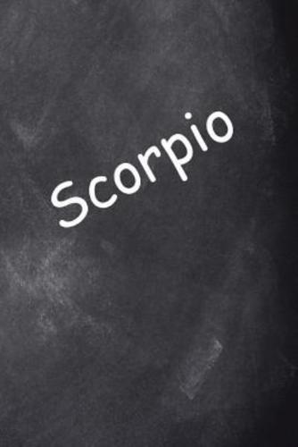 2019 Weekly Planner Scorpio Zodiac Horoscope Chalkboard 134 Pages
