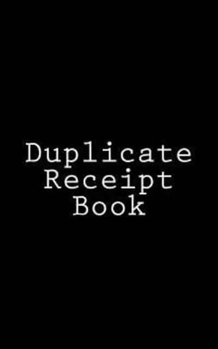 Duplicate Receipt Book