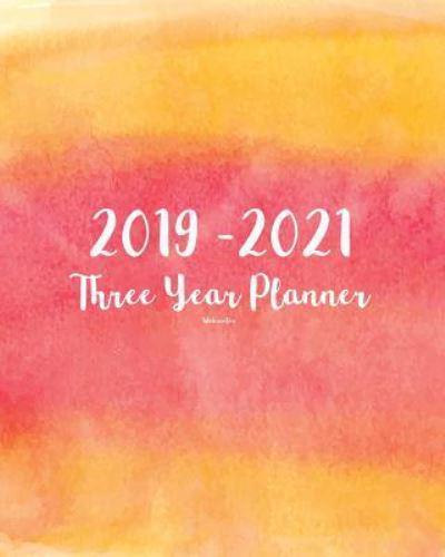 2019-2021 Three Year Planner-Watercolor