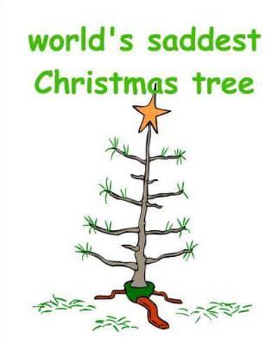 Funny Christmas Composition Book World's Saddest Christmas Tree 130 Pages