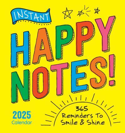 2025 Instant Happy Notes Boxed Calendar