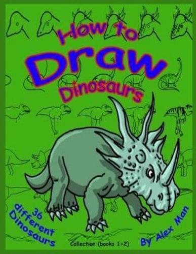 How to Draw Dinosaurs - Collection (Book 1+2)
