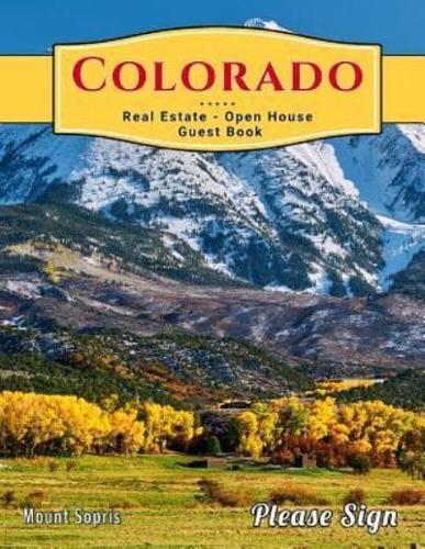 Colorado Real Estate Open House Guest Book
