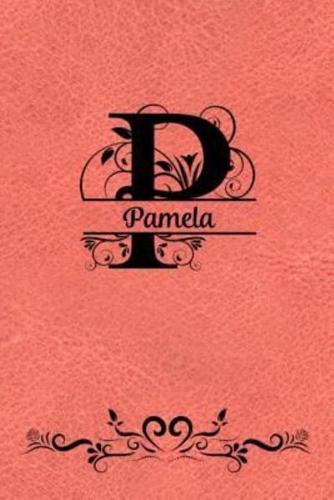 Split Letter Personalized Journal - Pamela