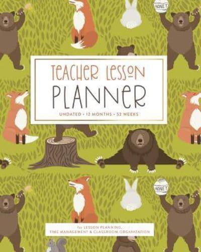 Teacher Lesson Planner, Undated 12 Months 52 Weeks for Lesson Planning, Time Management Classroom Organization